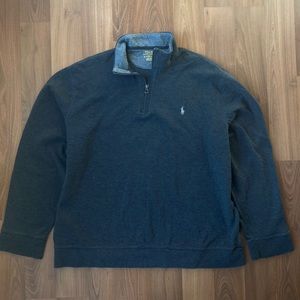 Luxury Jersey Quarter-Zip Pullover Ralph Lauren